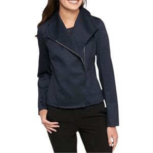 Tommy Hilfiger Zip Indigo Dark Blue Blazer Jacket 10 Business casual academia